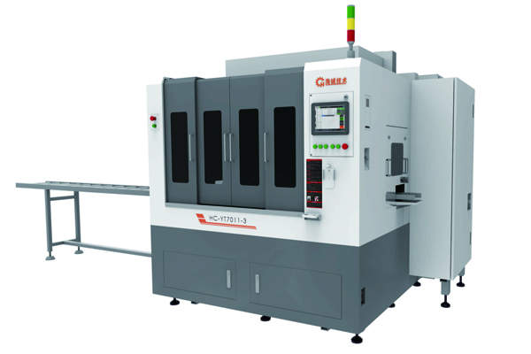 3-Side Heat Sink Processing with HC-YT7011-3 Composite Drilling & Tapping Center