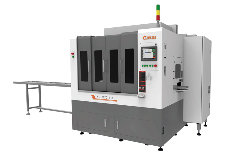 3-Side Heat Sink Processing with HC-YT7011-3 Composite Drilling & Tapping Center