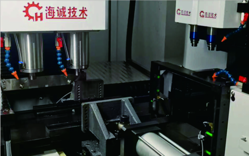 Single-sided 2 drillings 2 tappings cutting integrated machine HC-YT2018-2